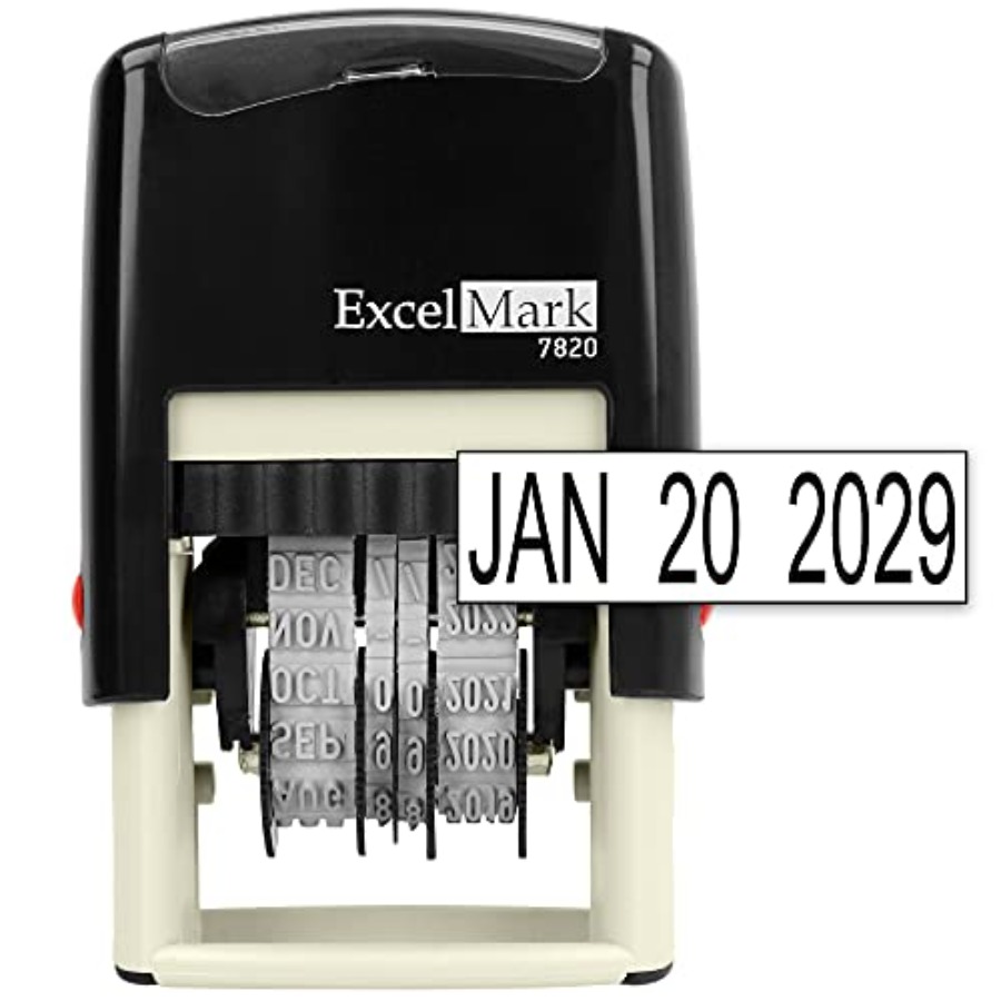 Rubber Date Stamp - 7820 Self-Inking Rubber Date Stamp Great