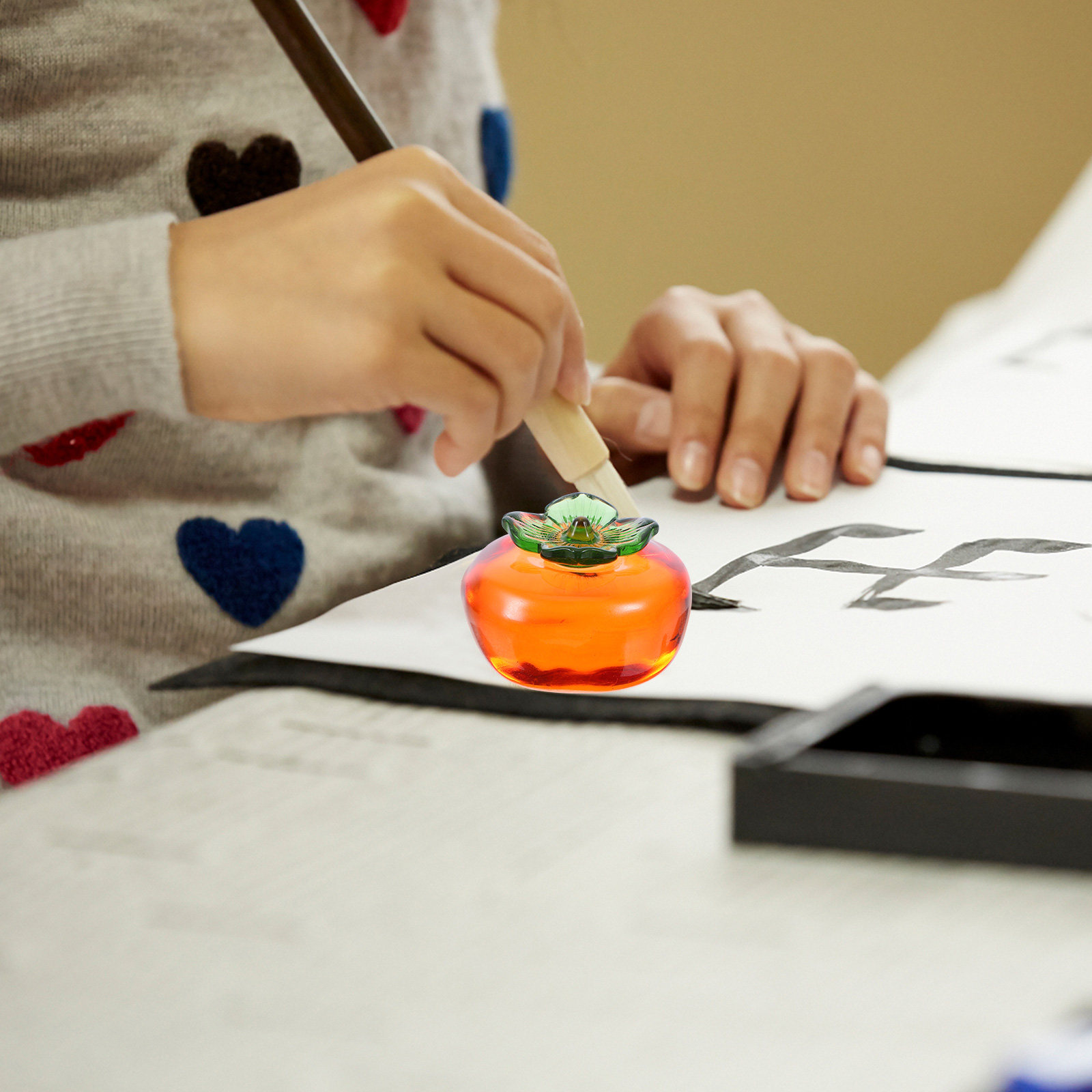 2Pcs Sophisticated Persimmon S - Paper Weight Crystal 리뷰 및 가격