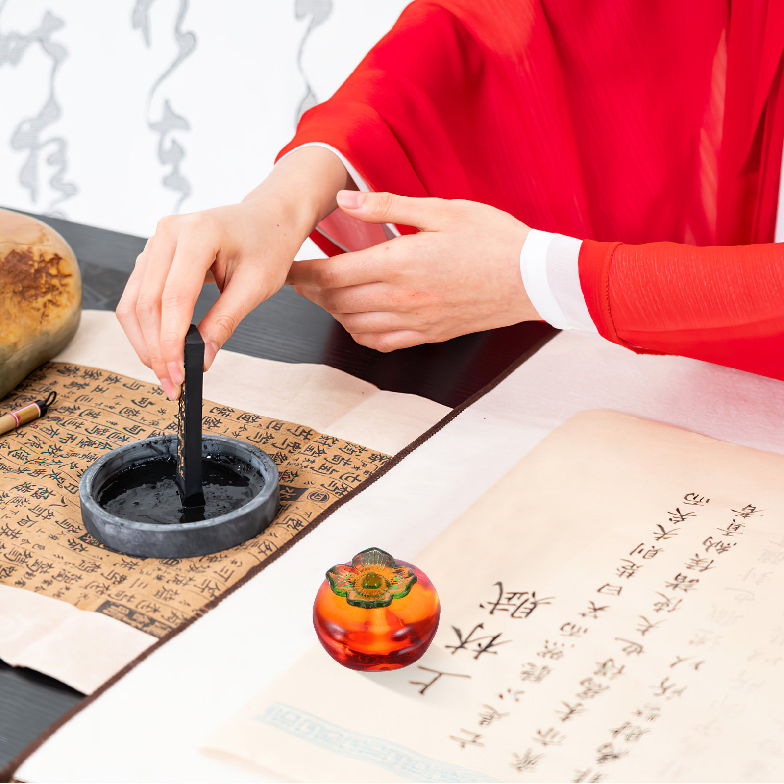2Pcs Sophisticated Persimmon S - Paper Weight Crystal 리뷰 및 가격
