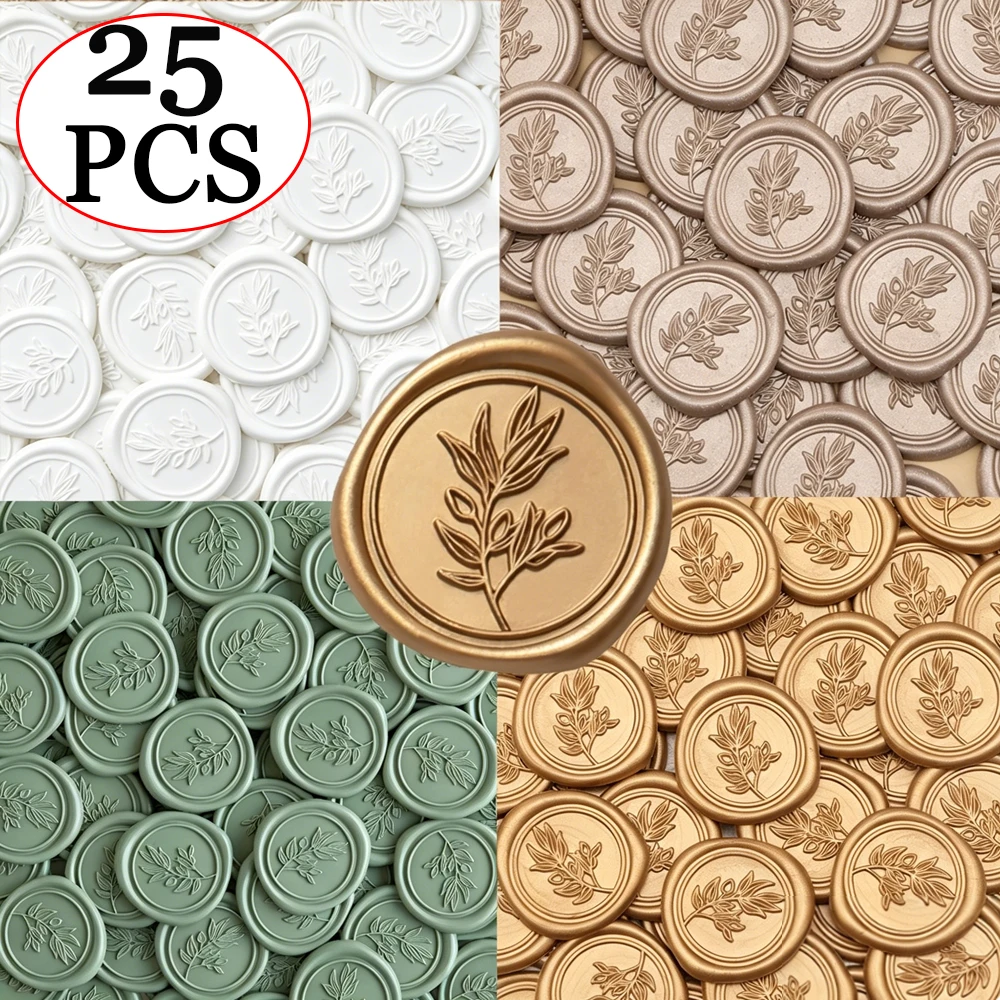 25pcs/set Olive Branches Leafy - Wax Seal Stamp Set 리뷰 및 가격