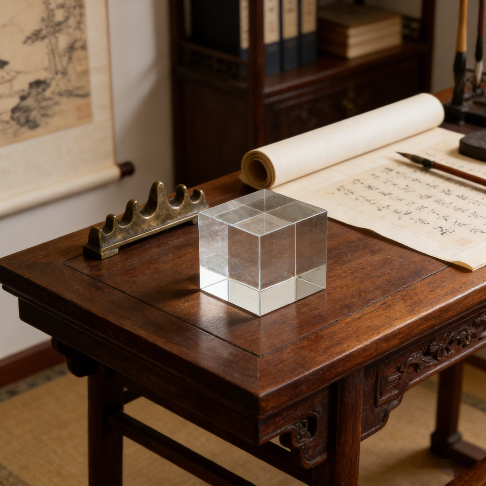 Square Clear Crystal Paperweig - Book Weight Glass 리뷰 및 가격