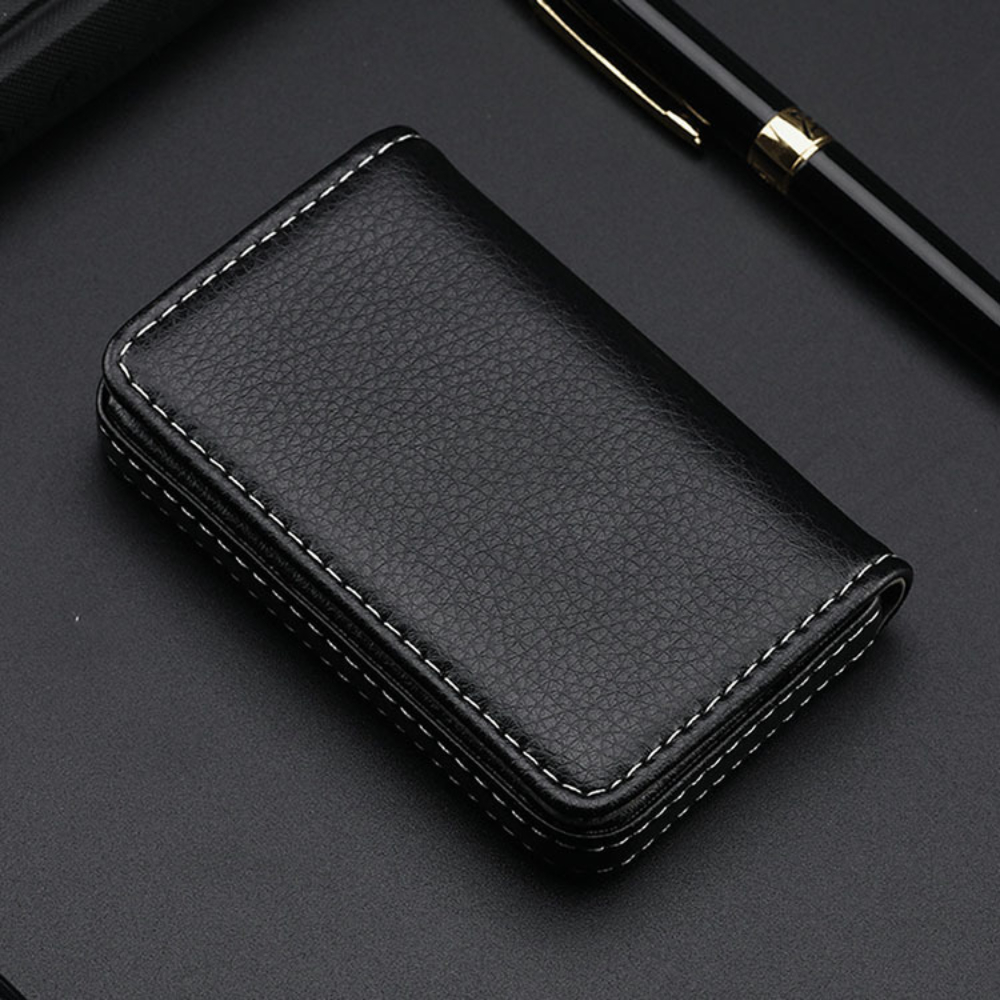 Sized Stitched PU Leather Cred - Index Card Holder 리뷰 및 가격