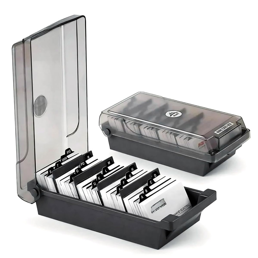 Desktop Business Card Box, Lar - Card Index Box 리뷰 및 가격