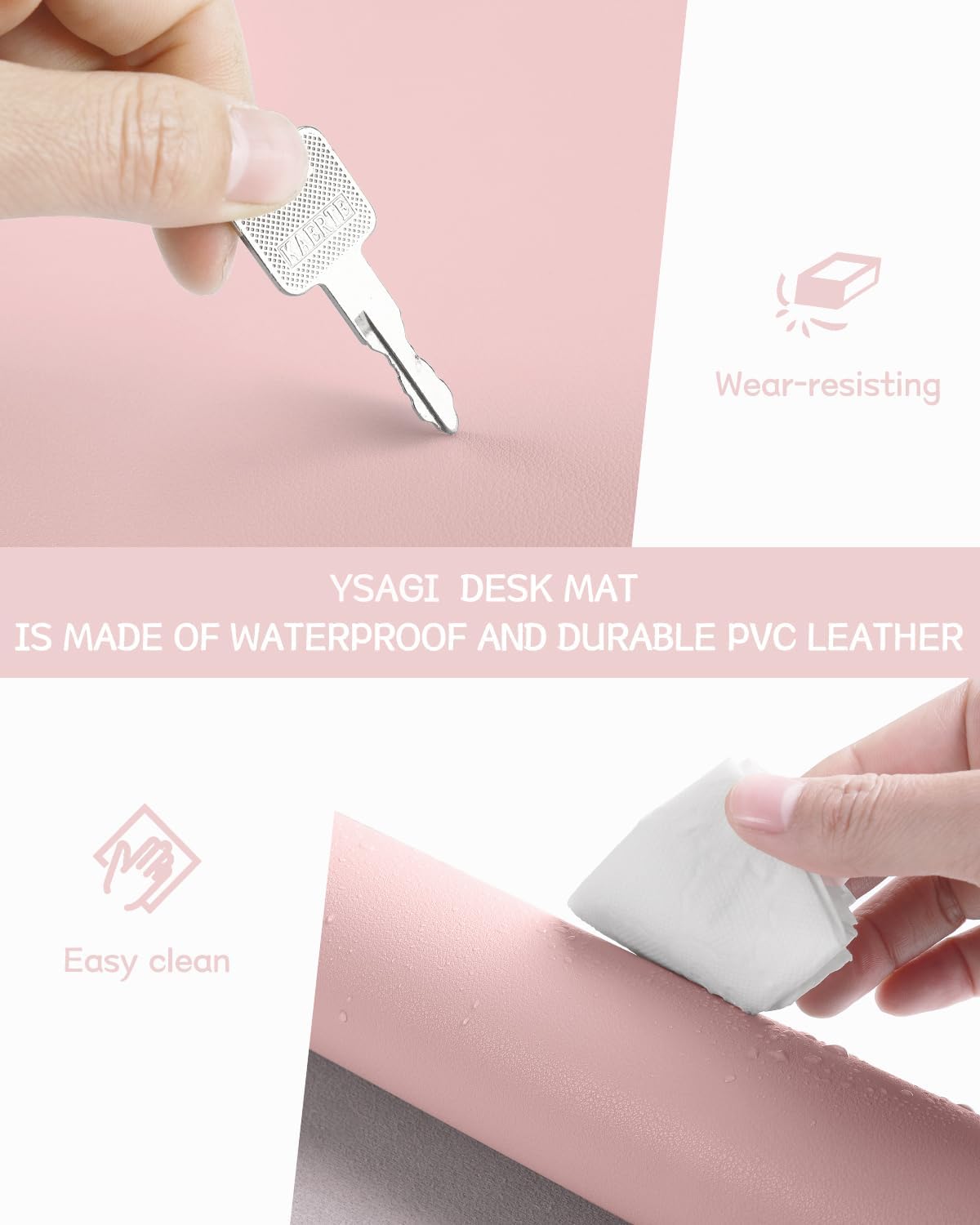 Non-Slip Leather Desk Pad, Wat - Leather Desk Pad 리뷰 및 가격