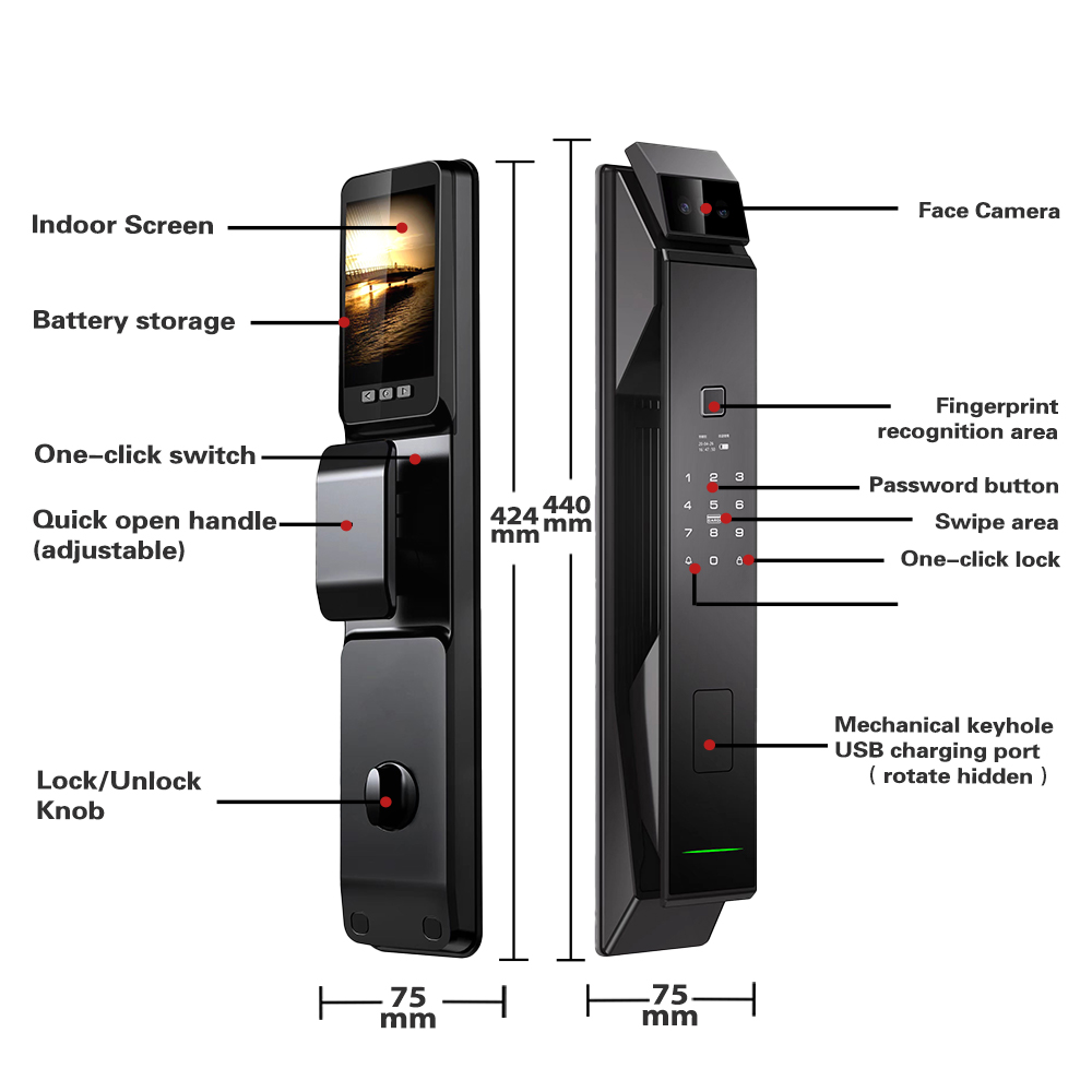 Tuya WiFi 3D Face Recognition  - Letter Opener Brass 리뷰 및 가격