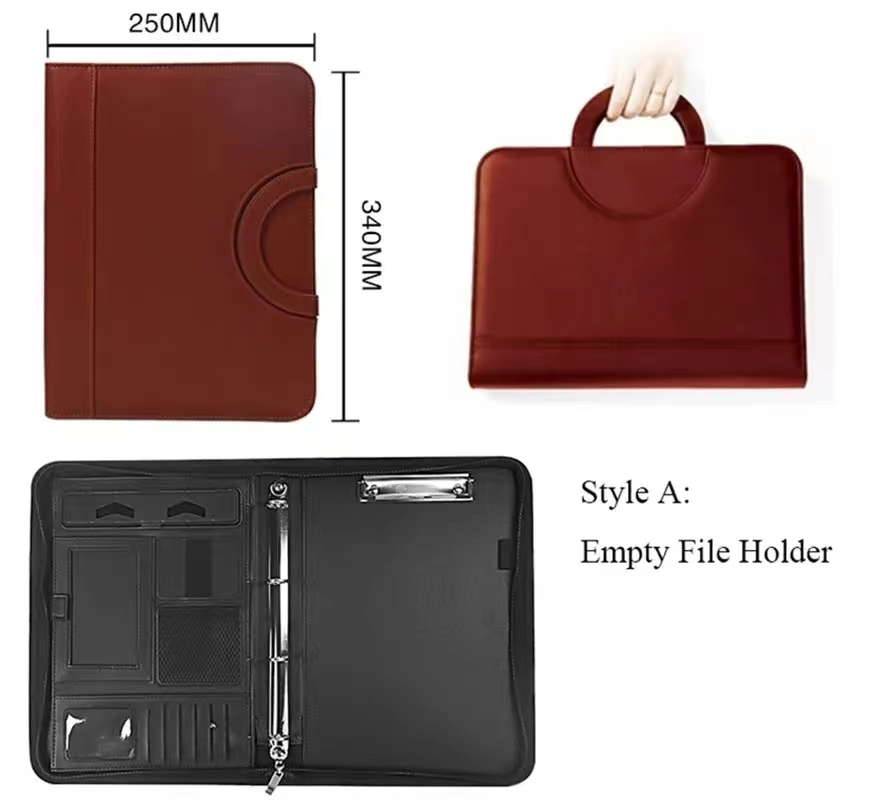 PU leather A4 zipper calculato - Binder A4 Lever 리뷰 및 가격
