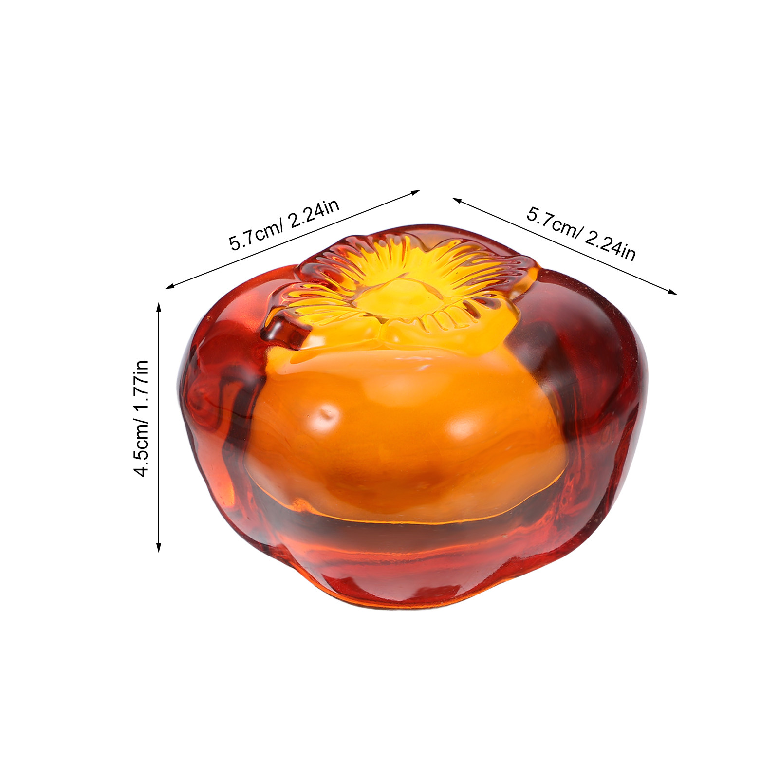 Heavy-Duty Glass Persimmon Pap - Paper Weight Crystal 리뷰 및 가격