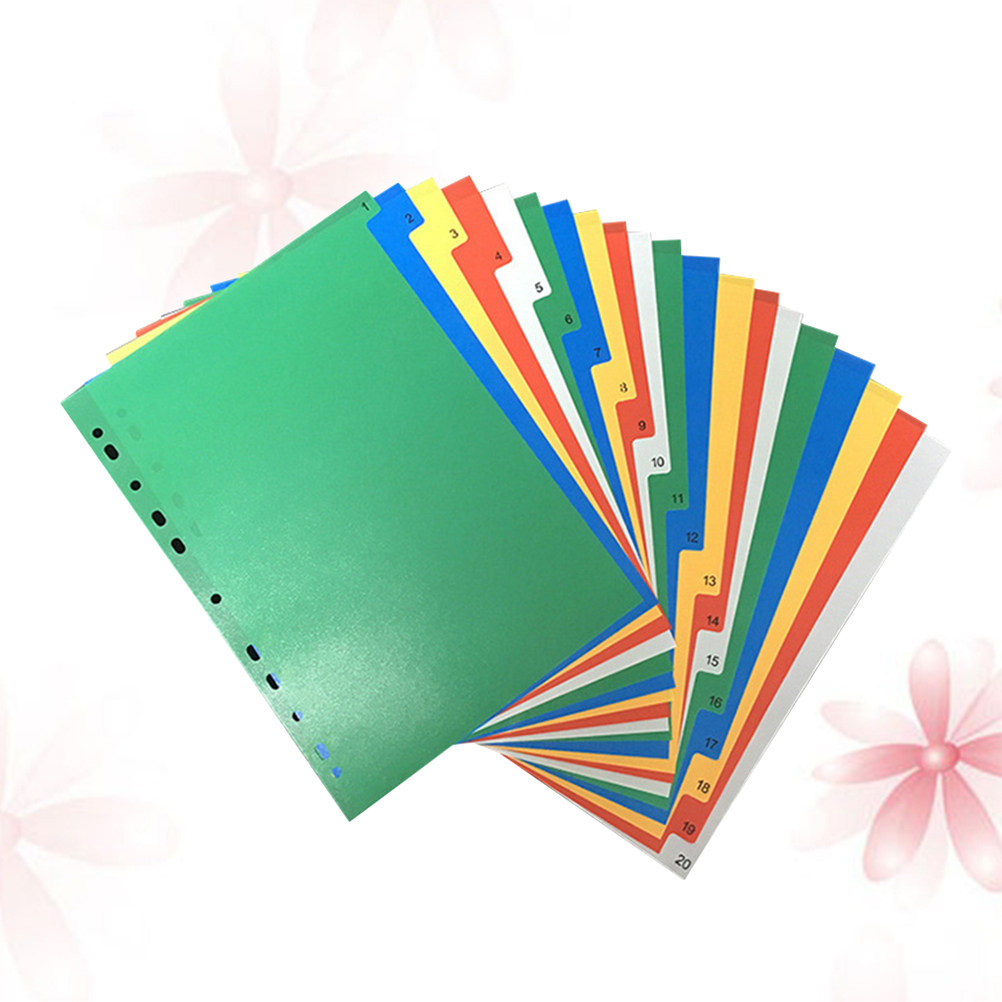 40Pcs Multi Color A4 Index Tab - Tab Divider A4 리뷰 및 가격