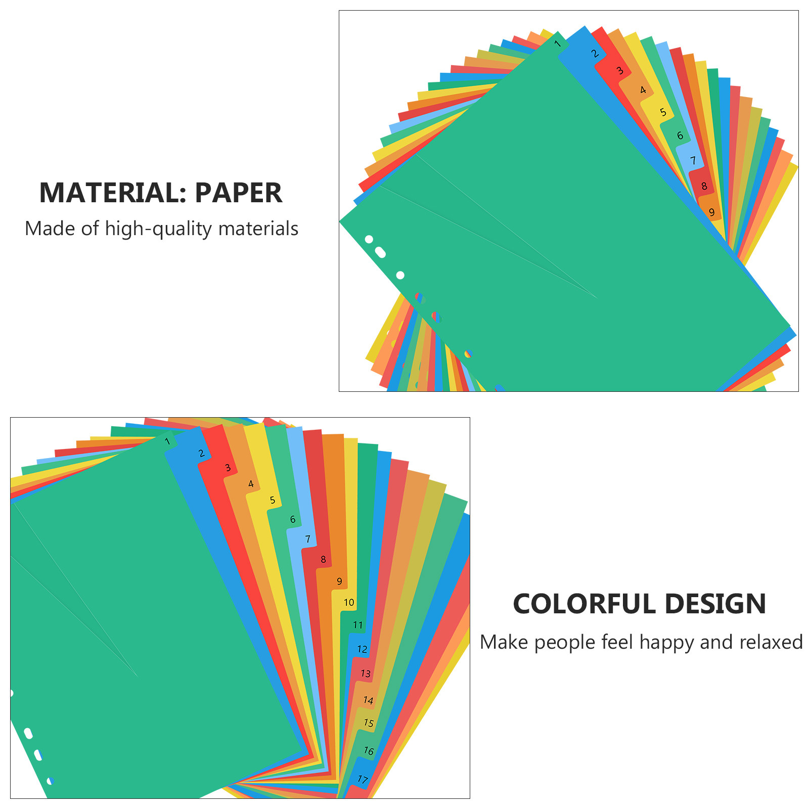 20 Pages A4 Colorful Plastic T - Tab Divider A4 리뷰 및 가격